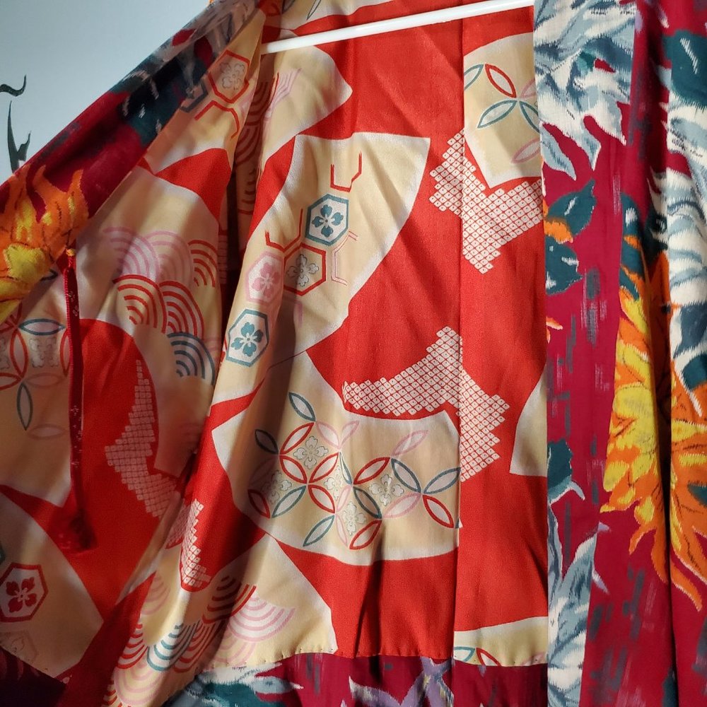 Vintage Handmade Kimono Robe, S/M - Picture 5 of 8
